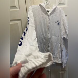 White Windbreaker Jacket